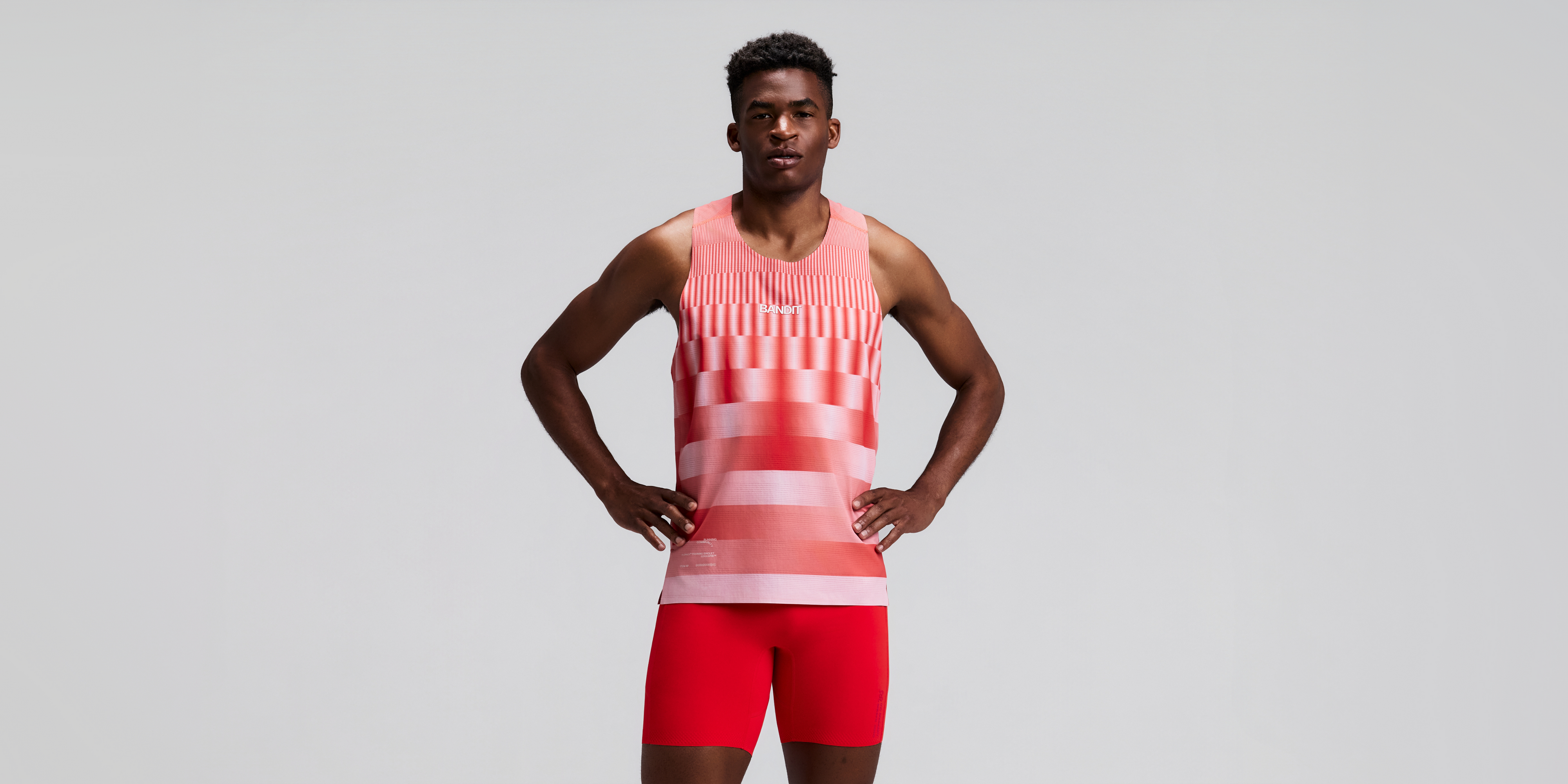 Men's CoolGrid™ Training Singlet with Flopack™ - Growing Grid - Poppy