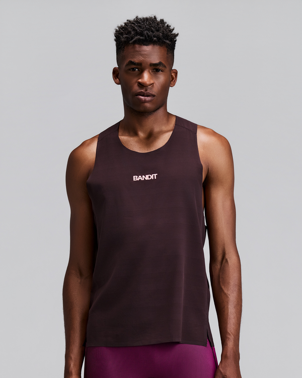 Men's CoolGrid™ Training Singlet with Flopack™ - Espresso