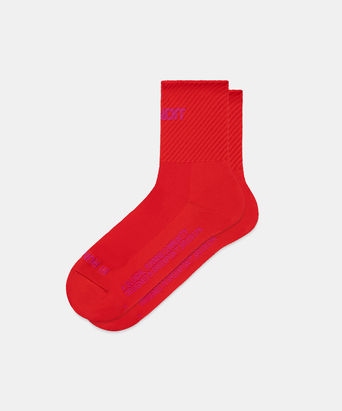 Lite Run™ Stripe Jacquard Sock - Poppy (2 Pack)
