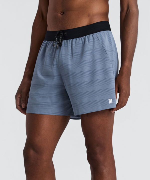 Men's CoolGrid™ 5" Run Shorts - Steel Horizon