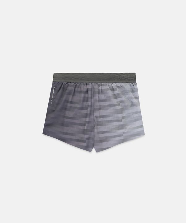 Women's CoolGrid™ 3" Split Shorts - Uneven Gradient - Plaster / Slate