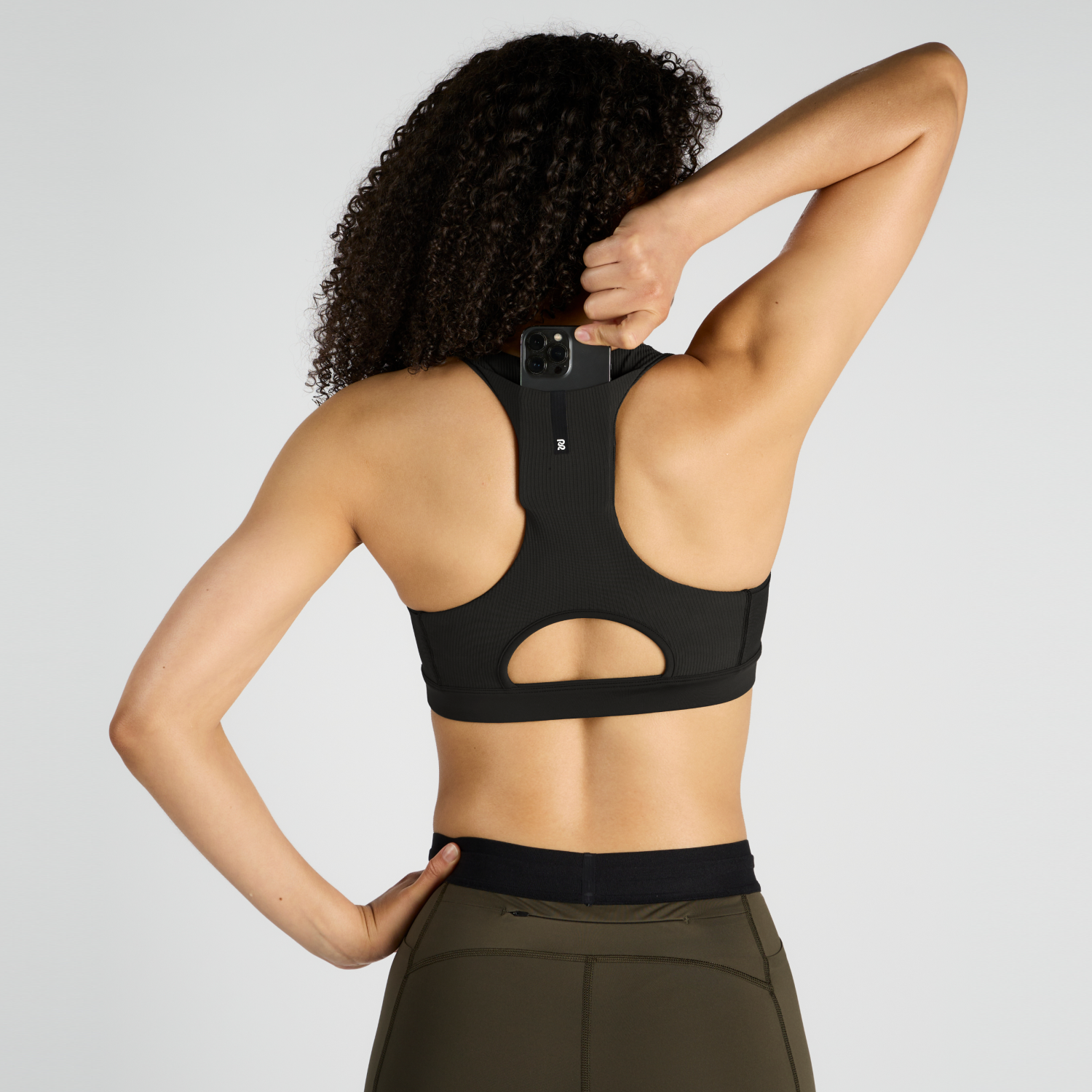 Cadence™ Scoop Neck Run Bra - Black
