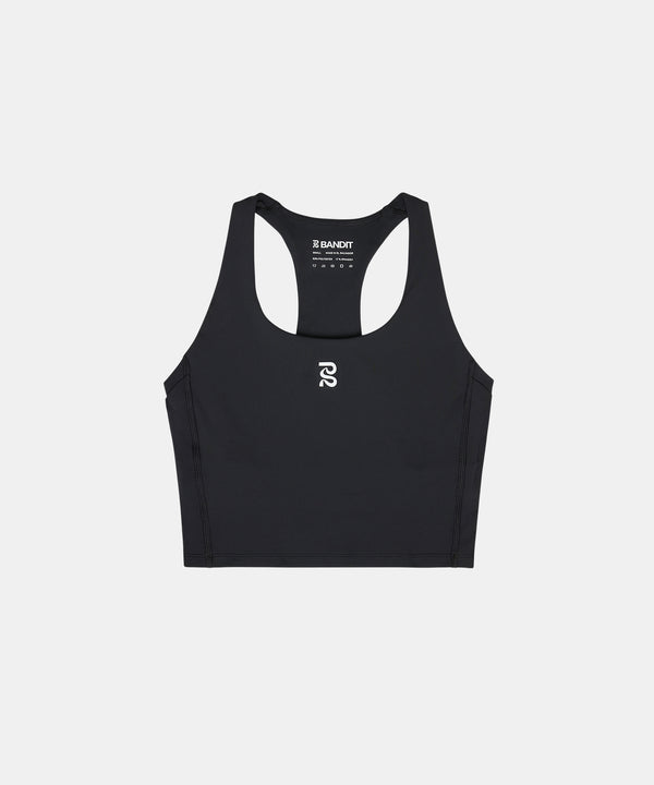 Women's Stamina™ Scoop Neck Race Crop - Black