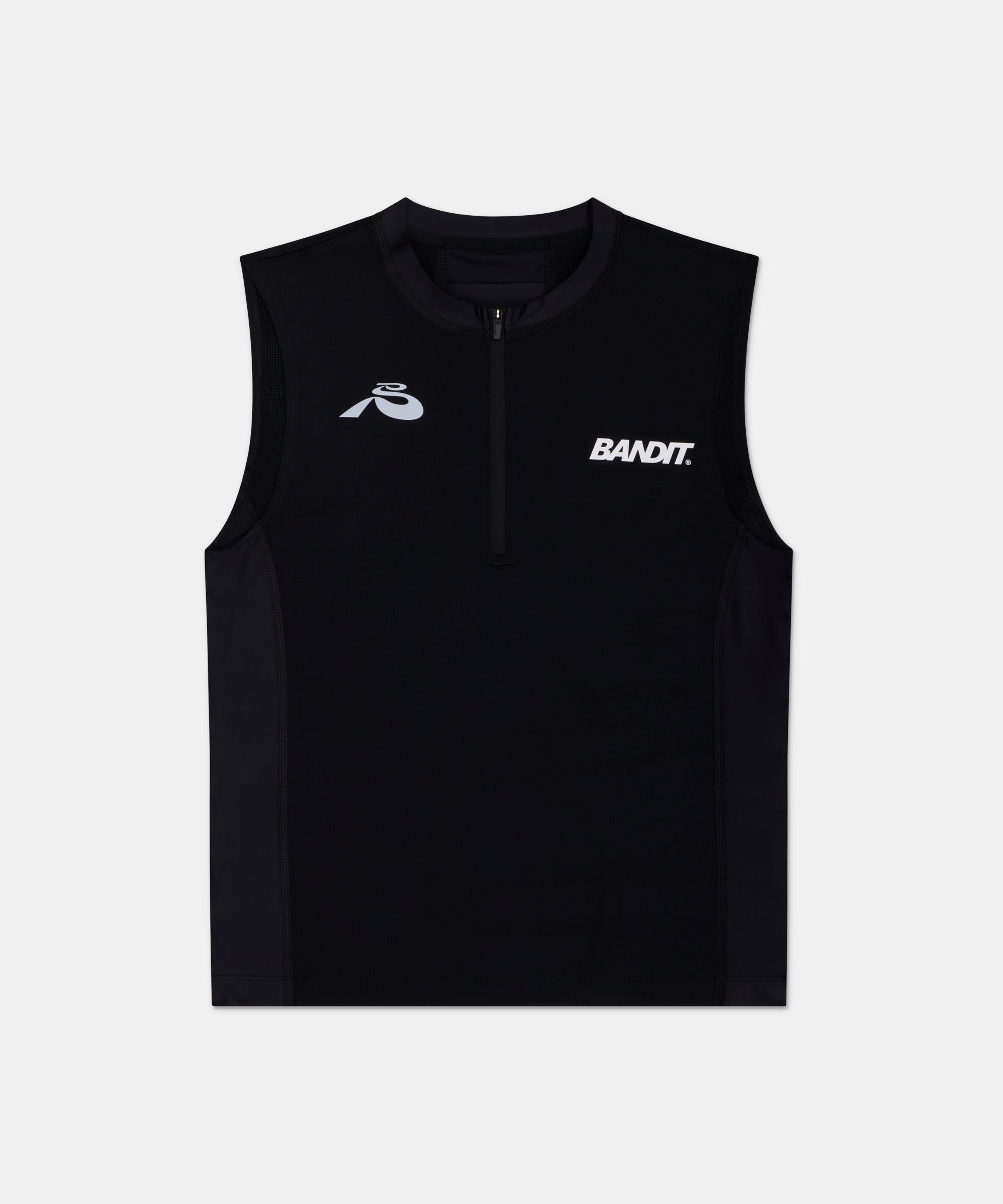 Ares™ Distance Sleeveless Quarter Zip - Black