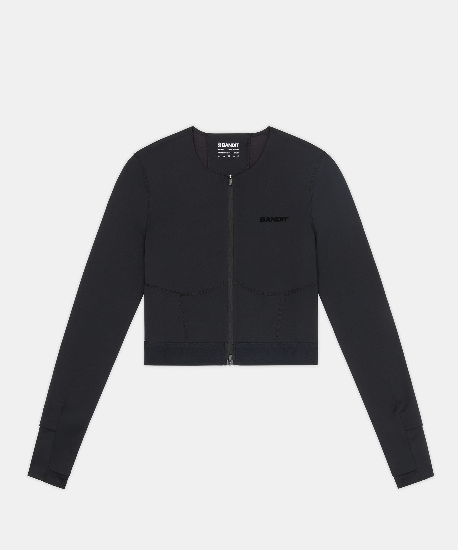 Women’s Long Sleeve Fuyu™ Race Crop - Black