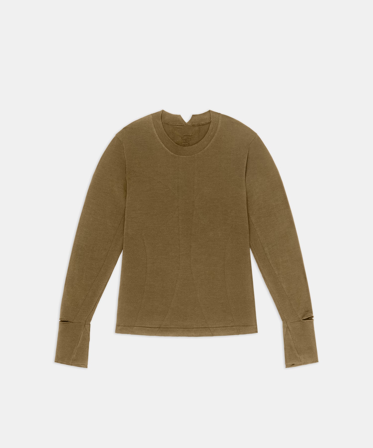 Men's Wool Blend Seamless Long Sleeve - Antique Brass