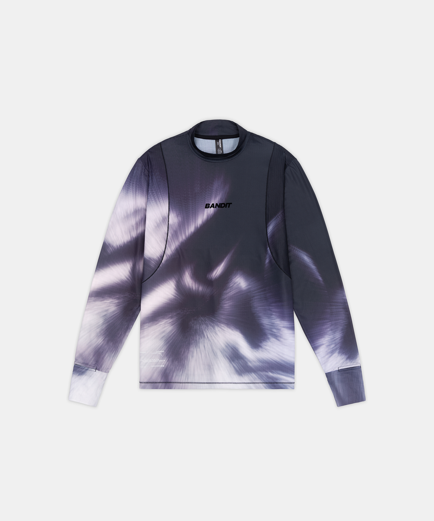 Men's AuraGrid™ Mockneck Long Sleeve - Haze Multi