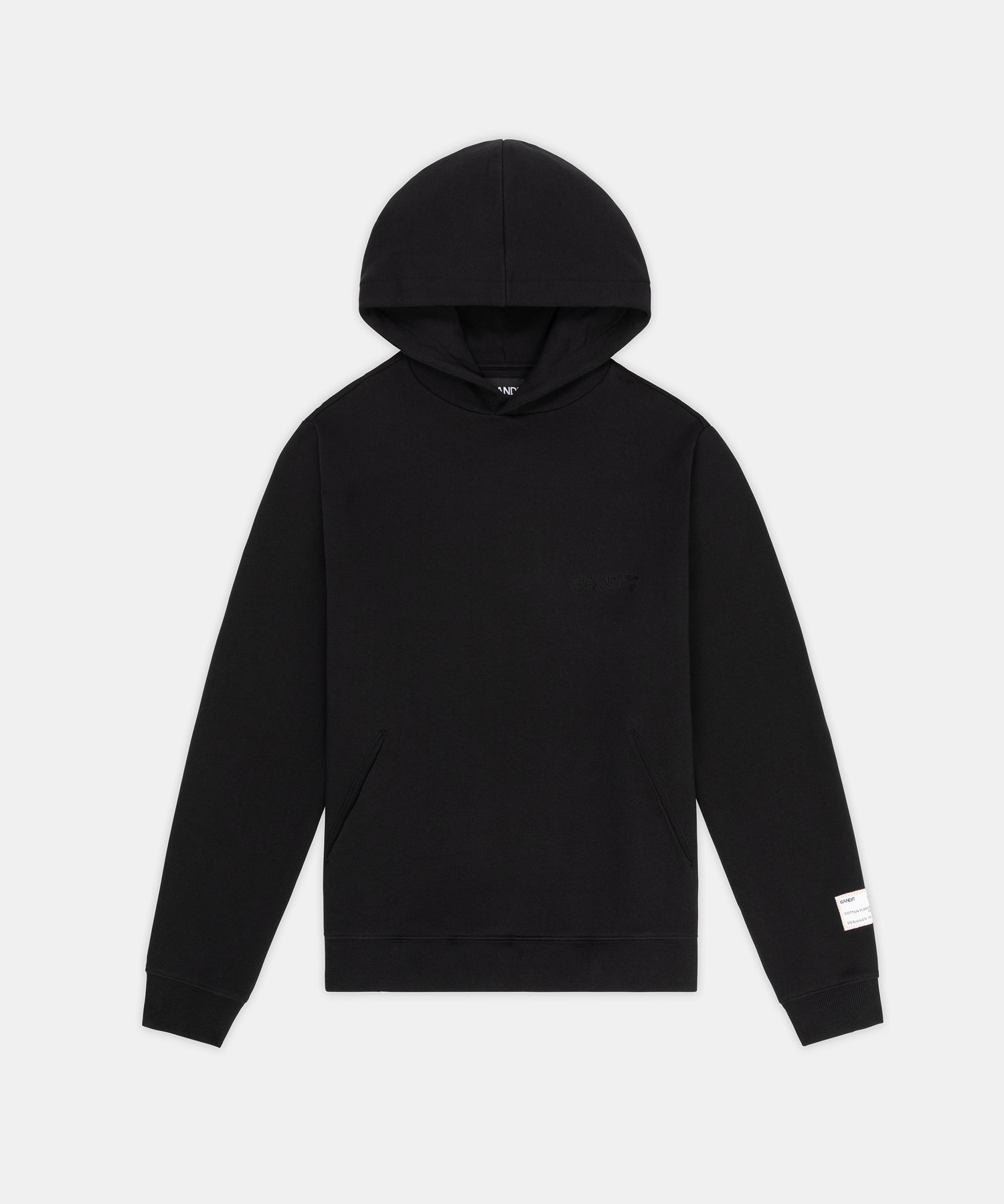 Melted Bandit Embroidered Hoodie - Black