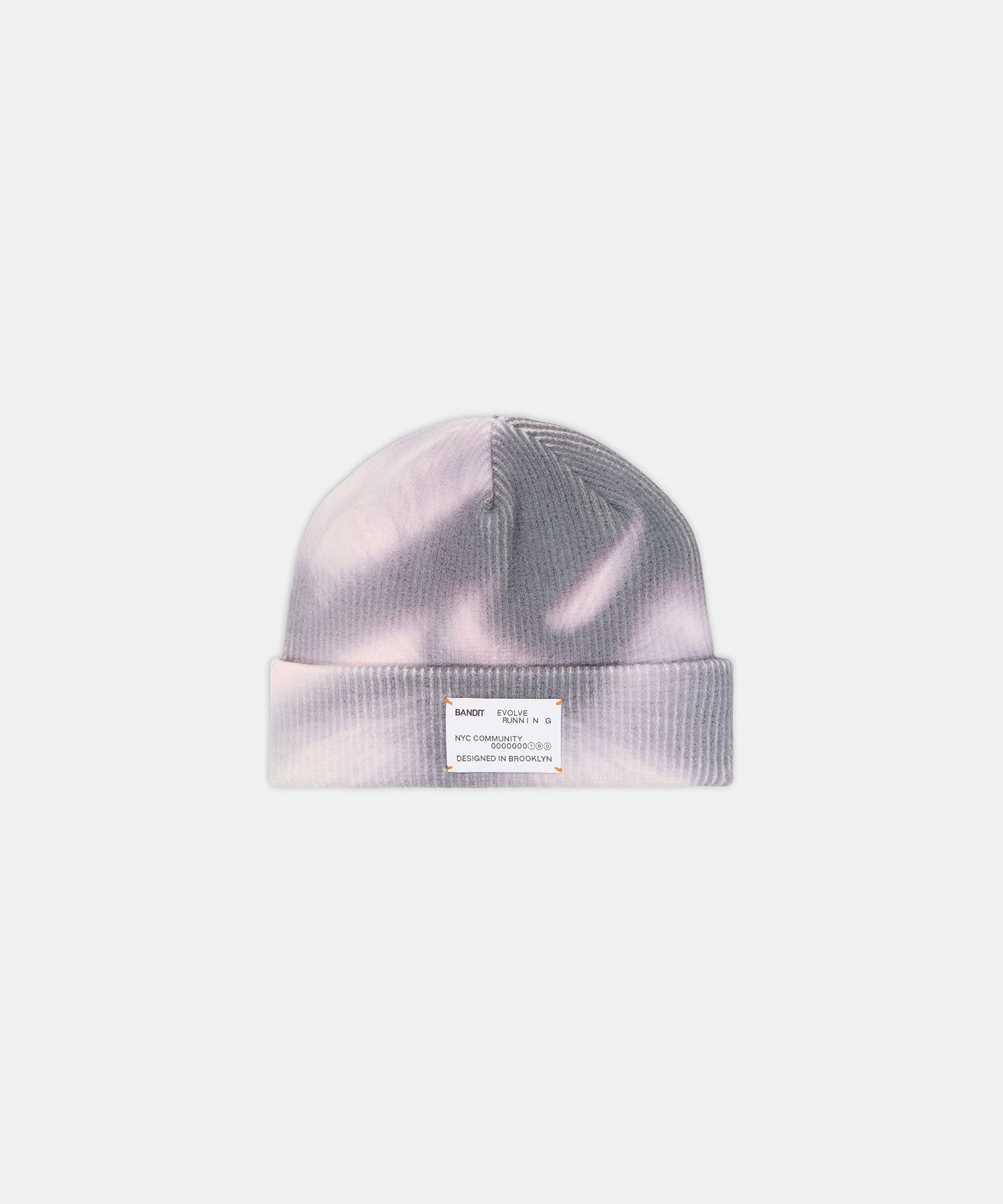 Ribbed Patch Beanie - Haze Multi