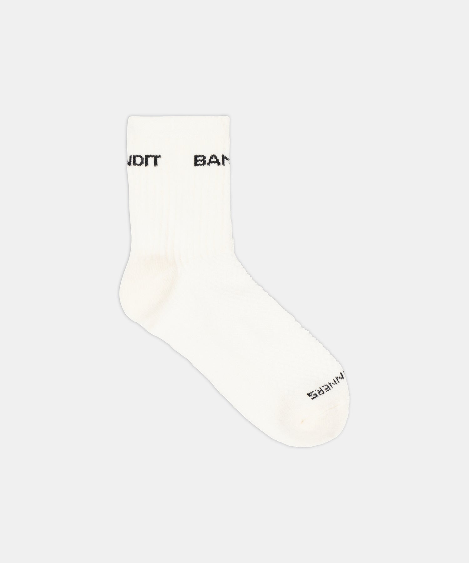 Merino Wool Run Socks - White / Black (2 Pack)