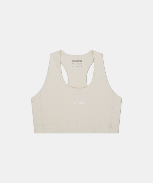 Stamina™ Scoop Neck Run Bra - Chalk