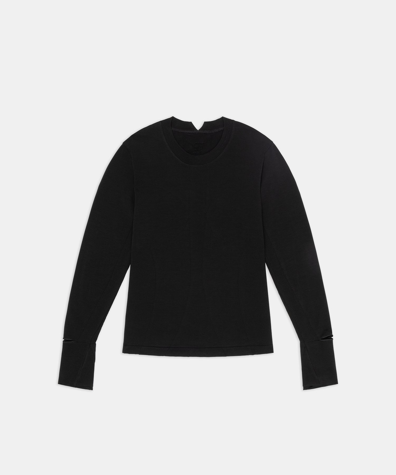 Men's Wool Blend Seamless Long Sleeve - Black