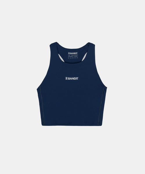 Navy Blue Gymshark Short Sleeve Crop Top GymShark Crop T-Shirt Top