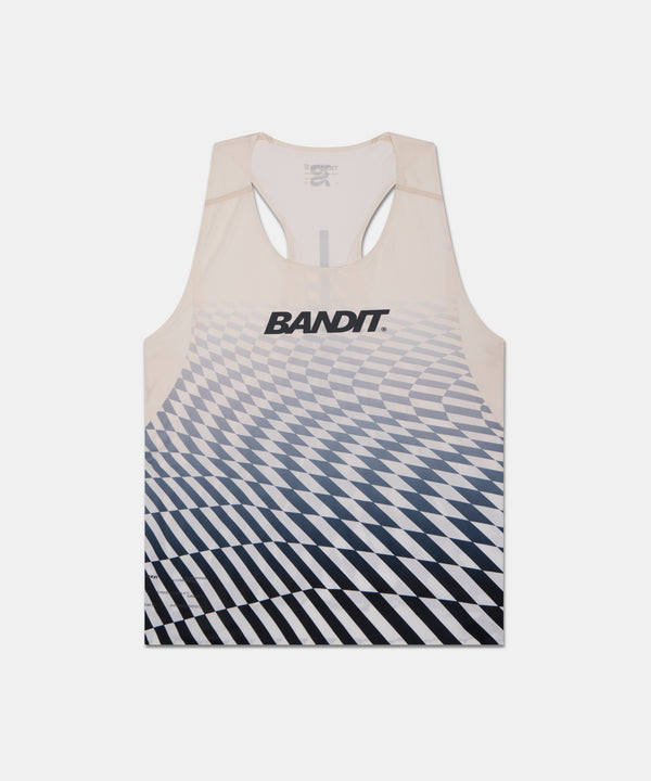 Drift™ Mosaic Racing Singlet - Black with Chalk