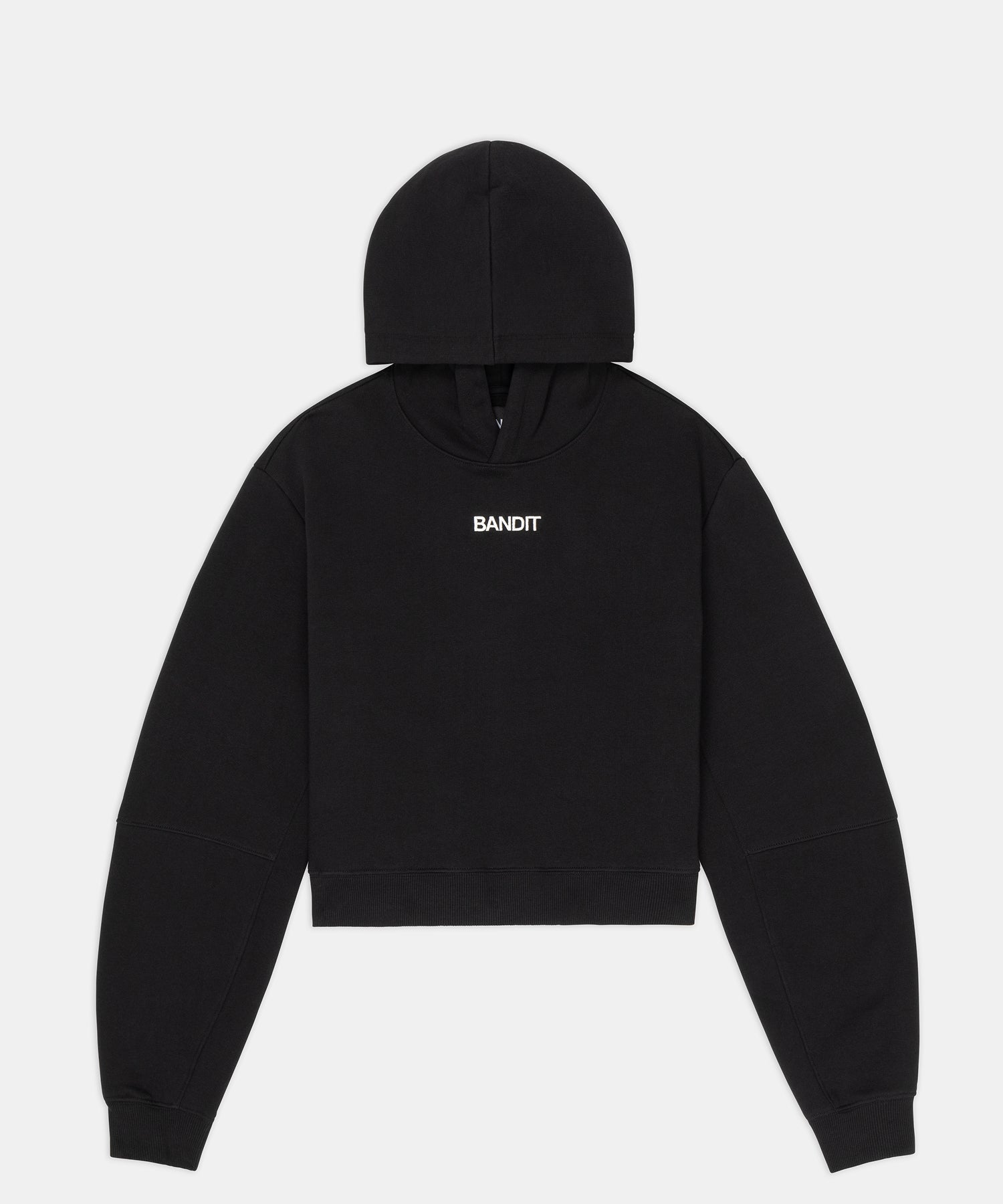 Women's Stitch Logo Cropped Hoodie - Black