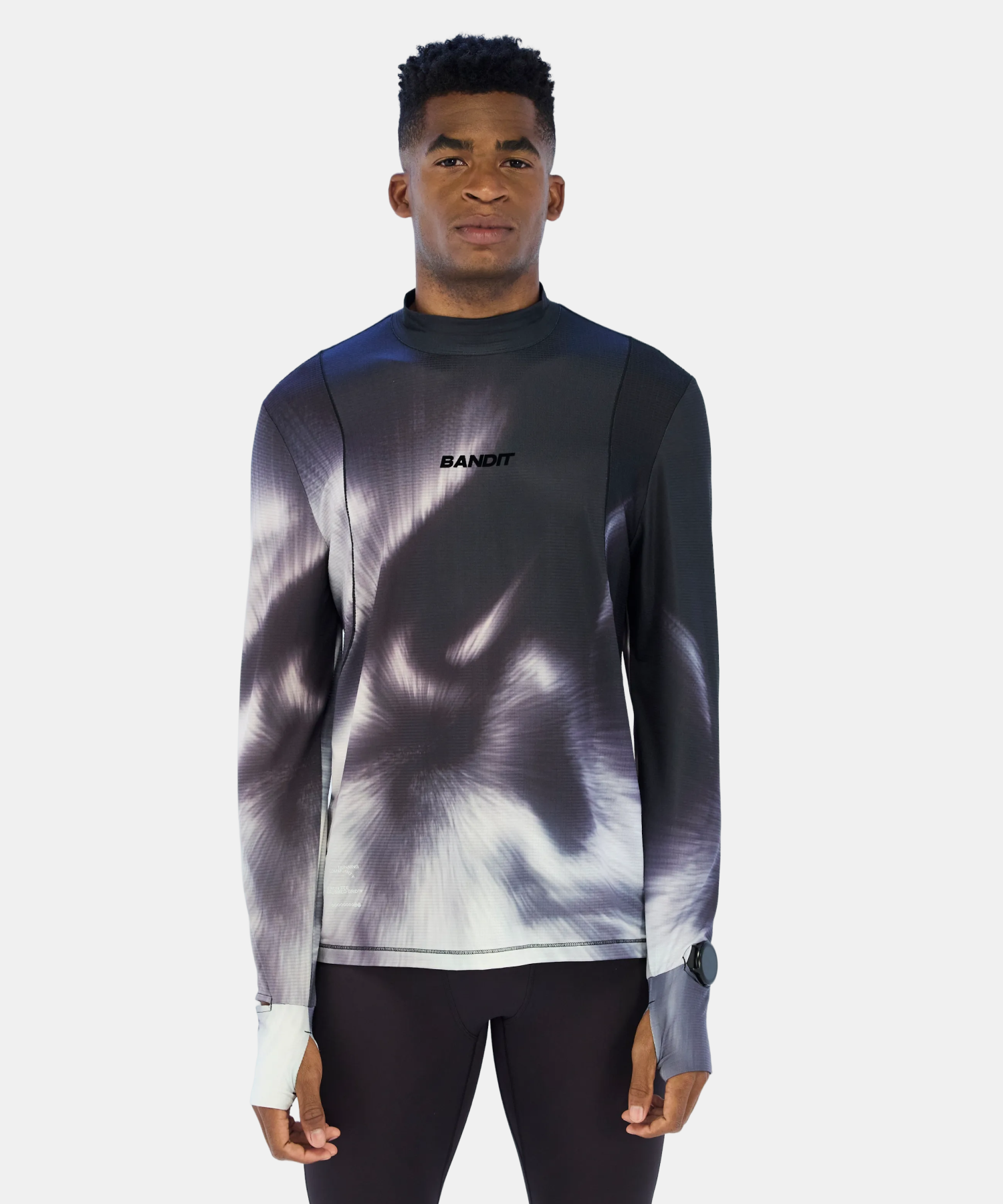 Men's AuraGrid™ Mockneck Long Sleeve - Haze Multi