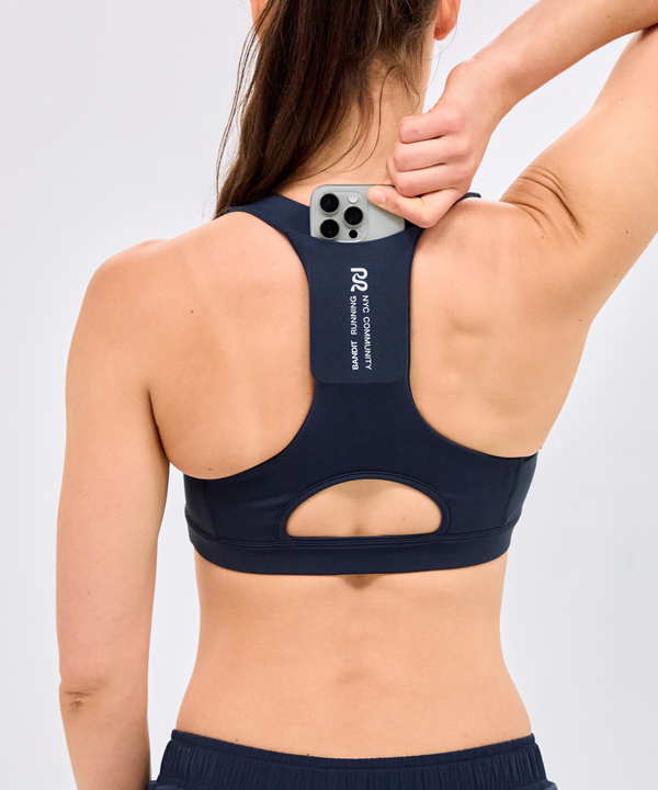 Women's Stamina™ Scoop Neck Run Bra - NY Navy