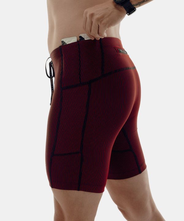 Striped Cadence™ 7 Pocket Half Tights - Braves '25