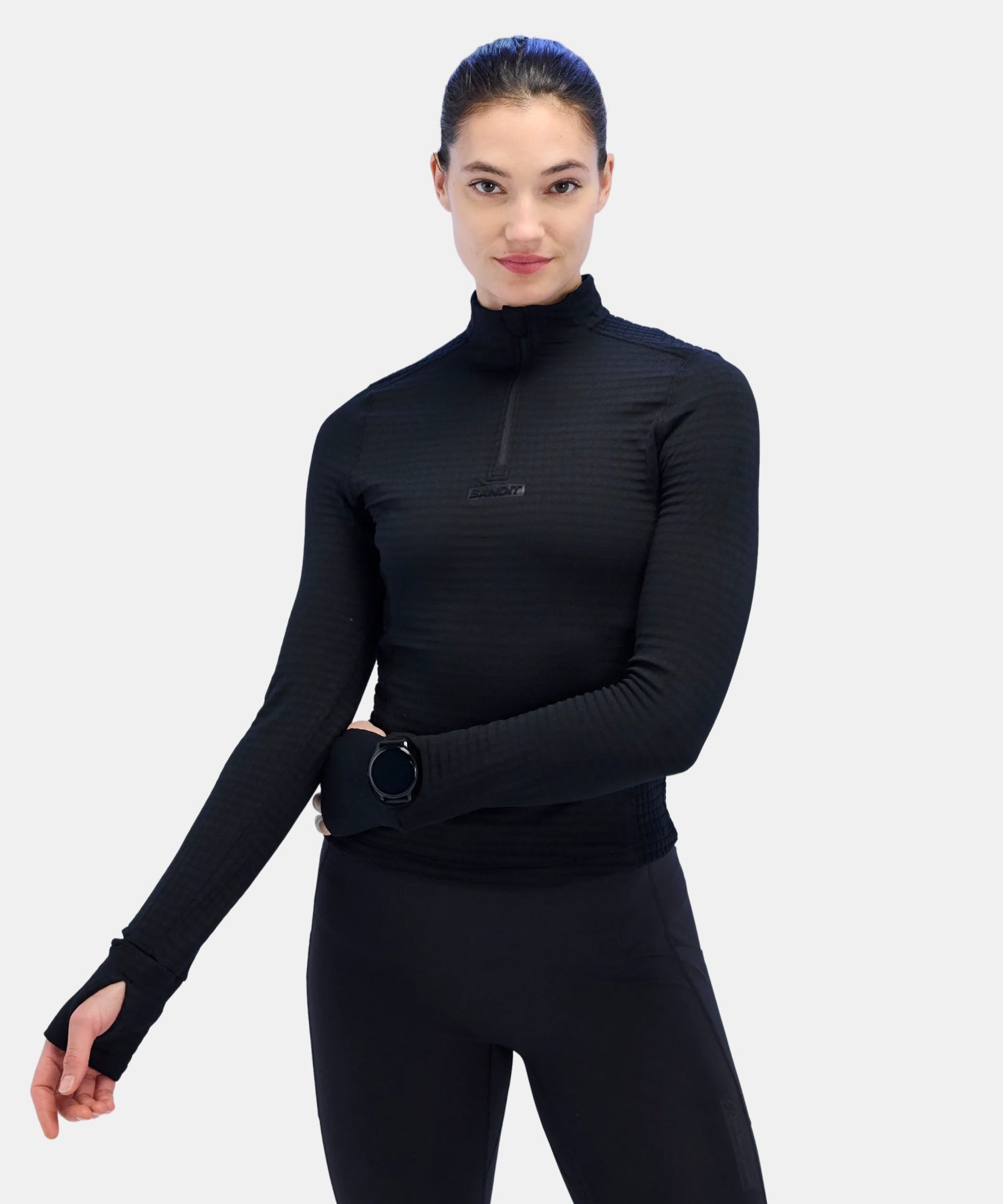 Women's CaldoGrid™ Cold Weather Quarter Zip - Black