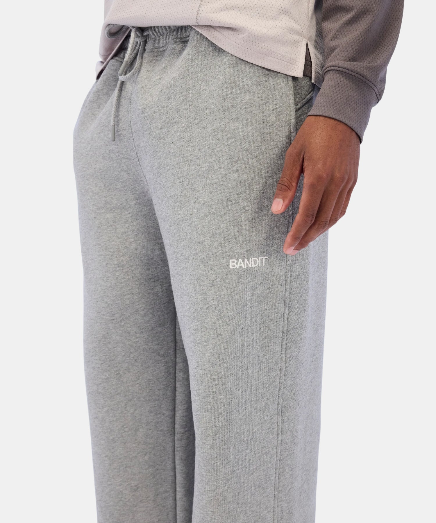 Wide Leg Chiller Sweatpant - Heather Grey