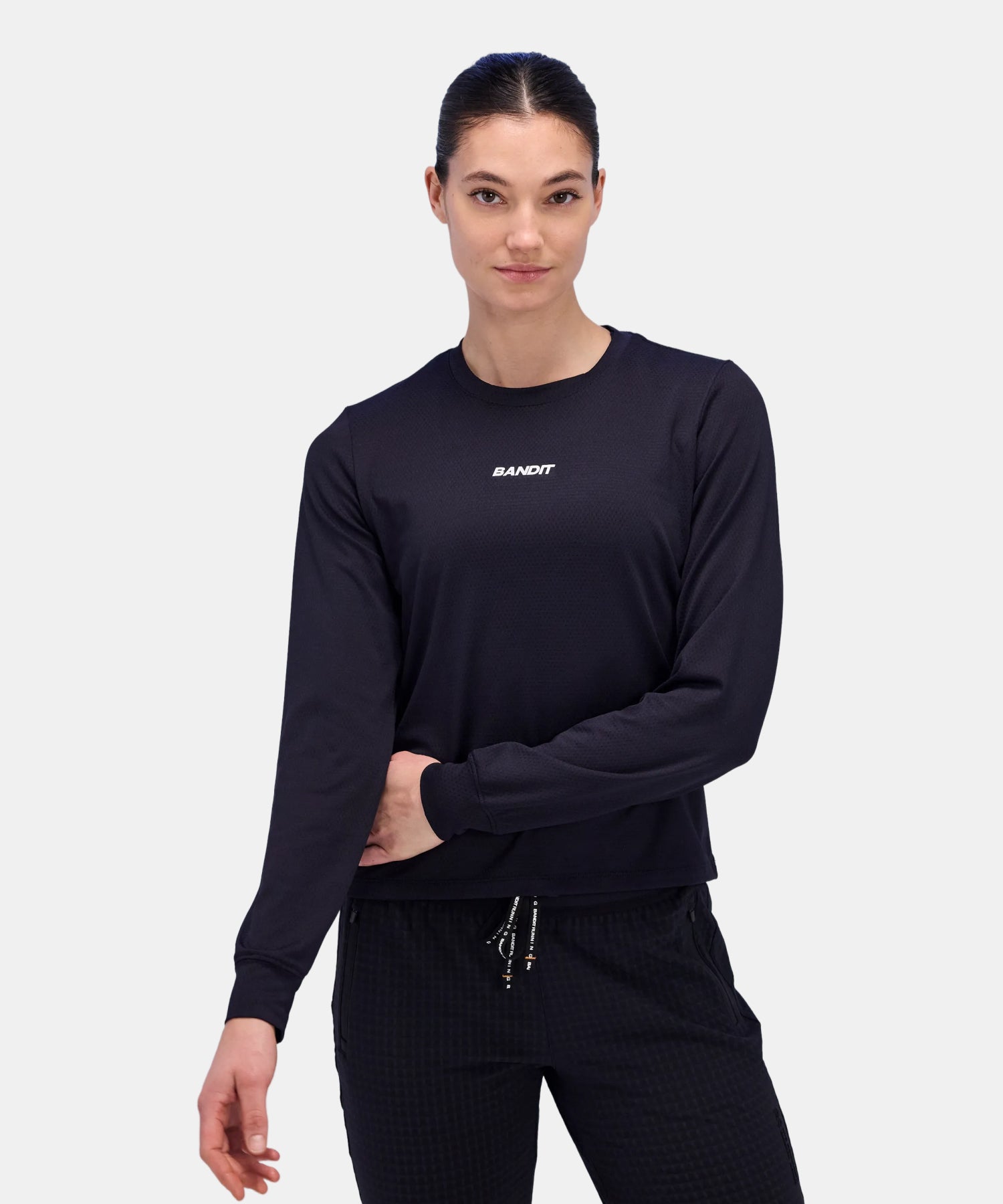 Women's Micromesh™ Long Sleeve Tee - Black
