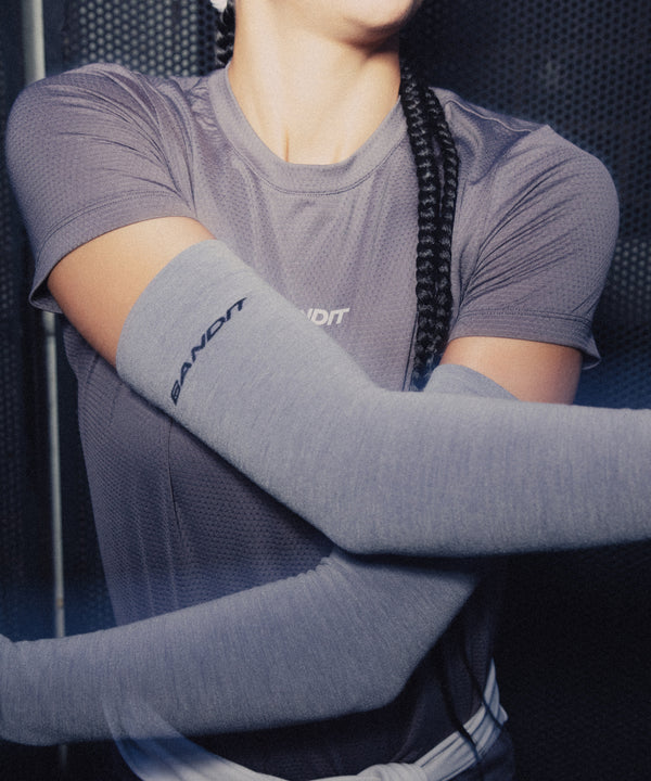 Seamless Merino Compression Sleeves - Haze