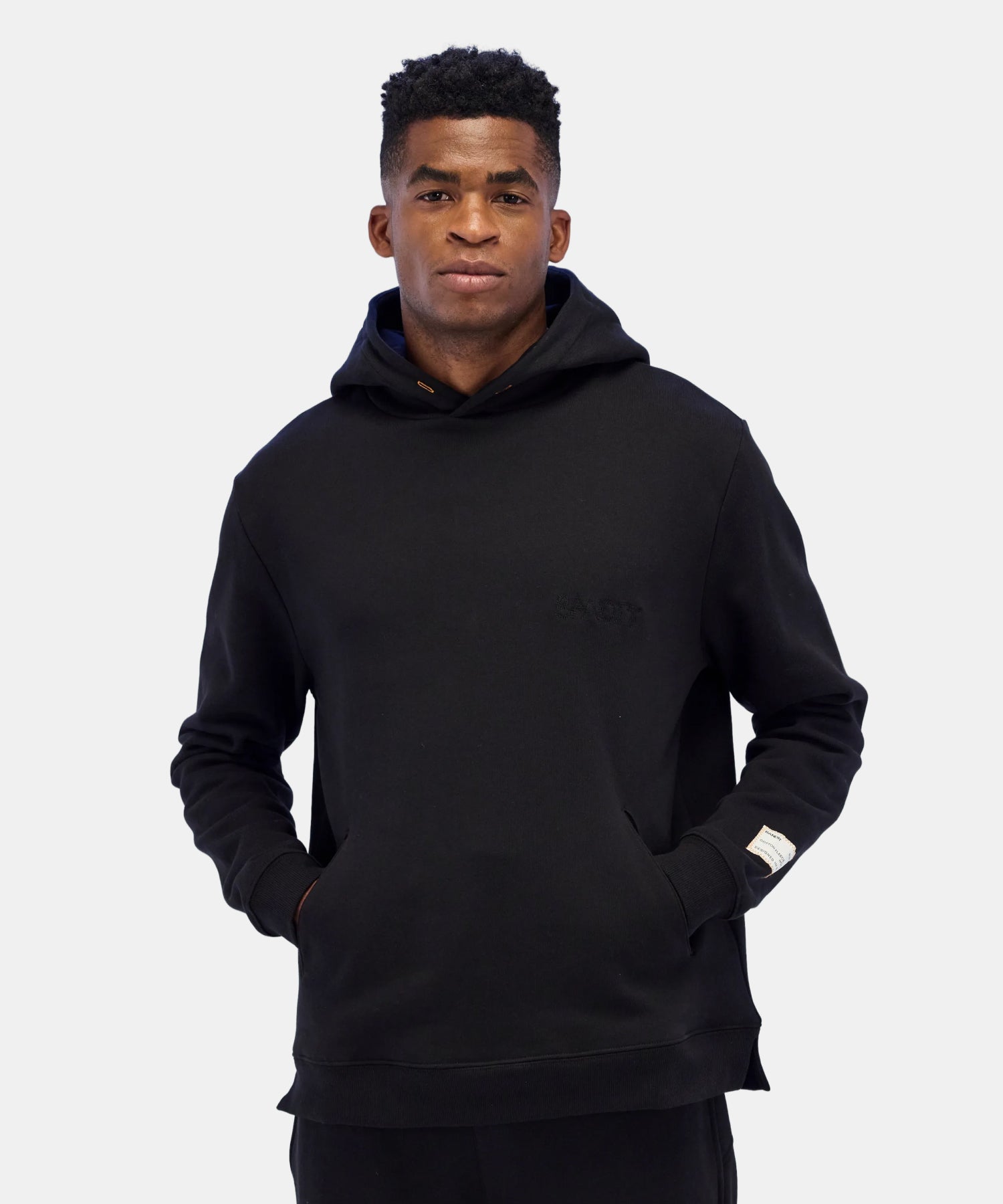 Melted Bandit Embroidered Hoodie - Black