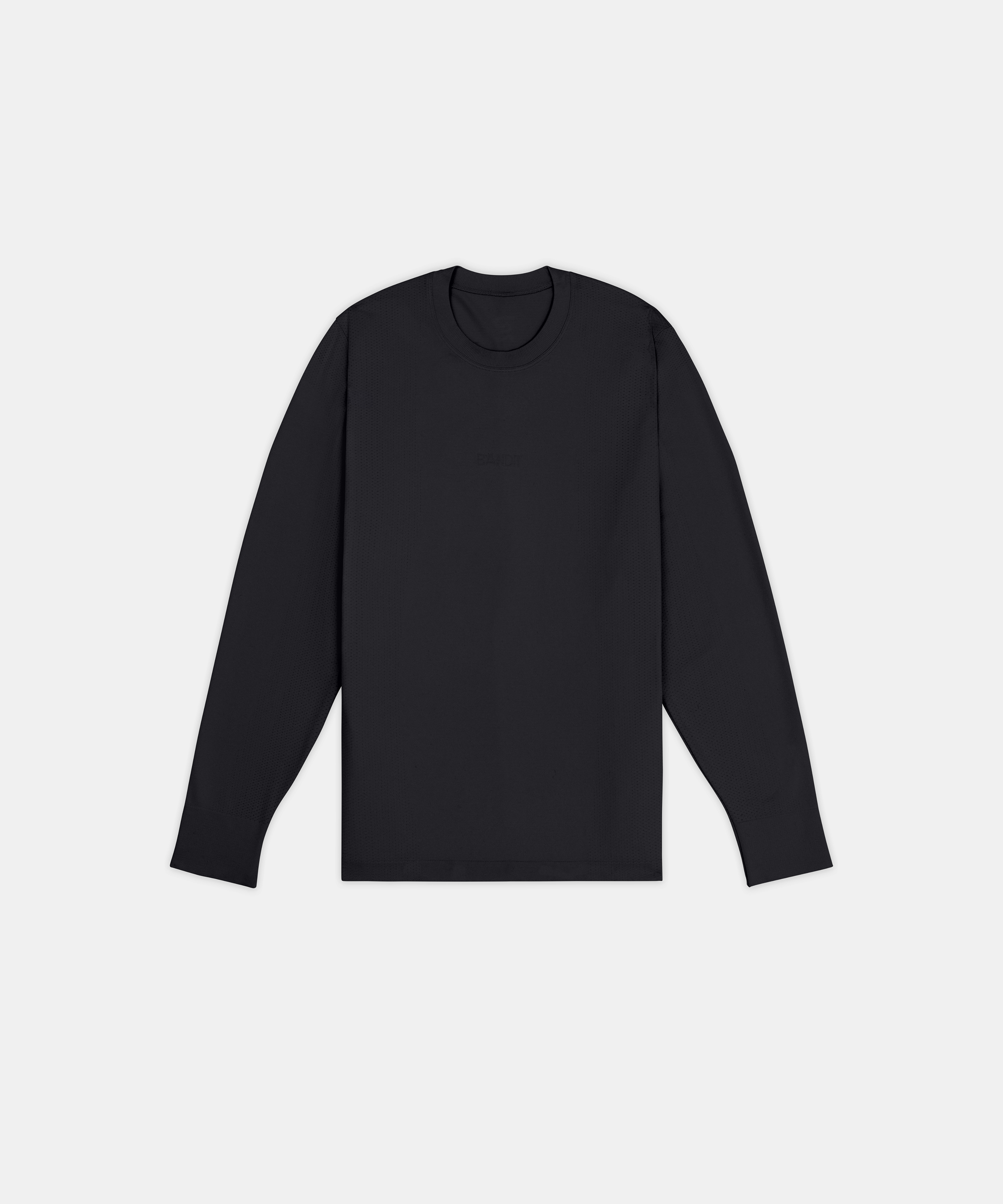 Men's Wool Blend Seamless Long Sleeve - Black