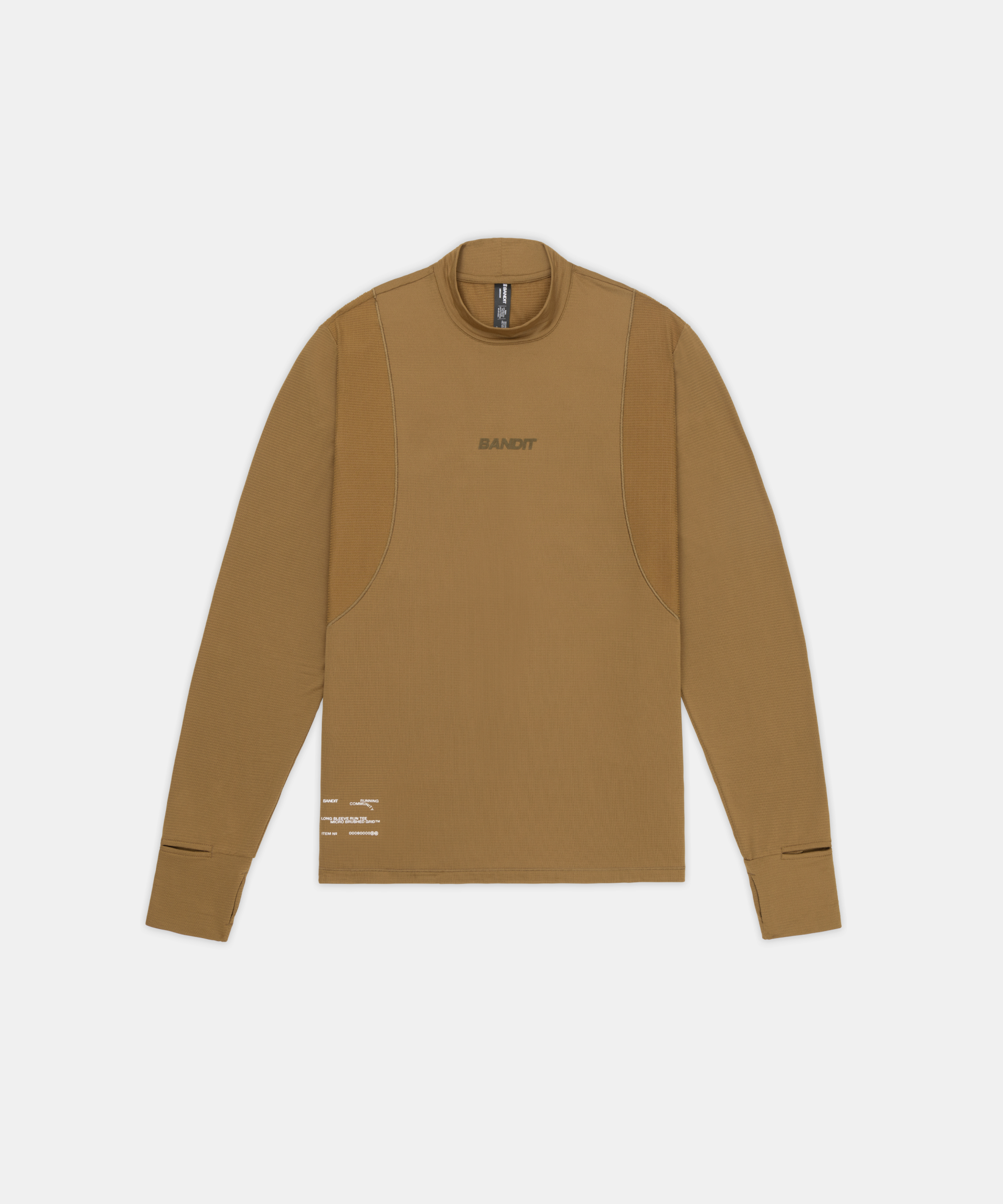 Men's AuraGrid™ Mockneck Long Sleeve - Antique Brass