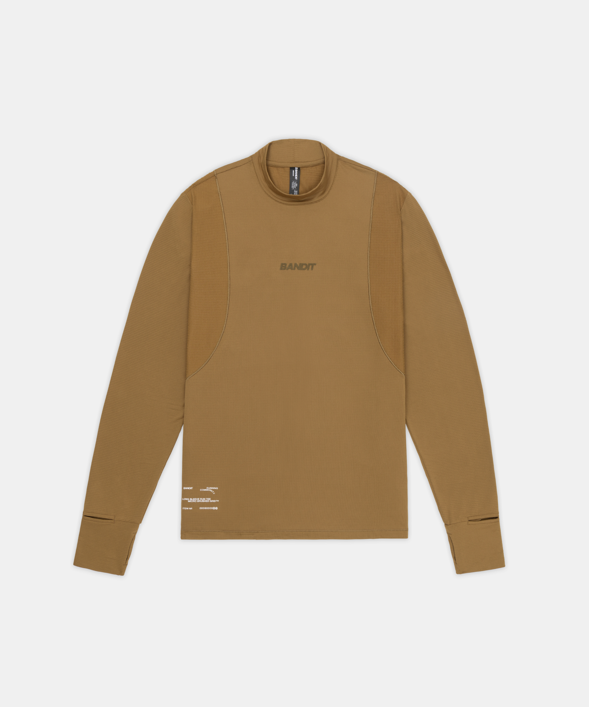 Men's AuraGrid™ Mockneck Long Sleeve - Antique Brass