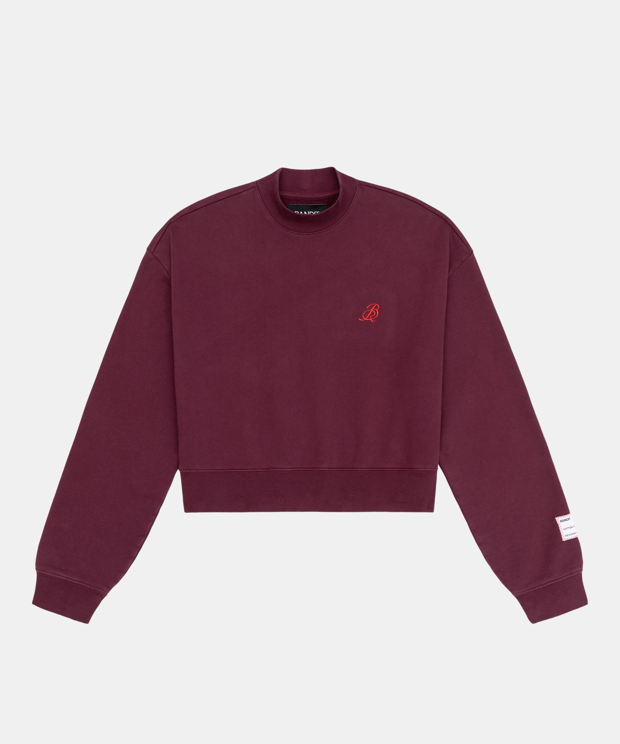 Cotton Fleece Women's Cropped Crewneck