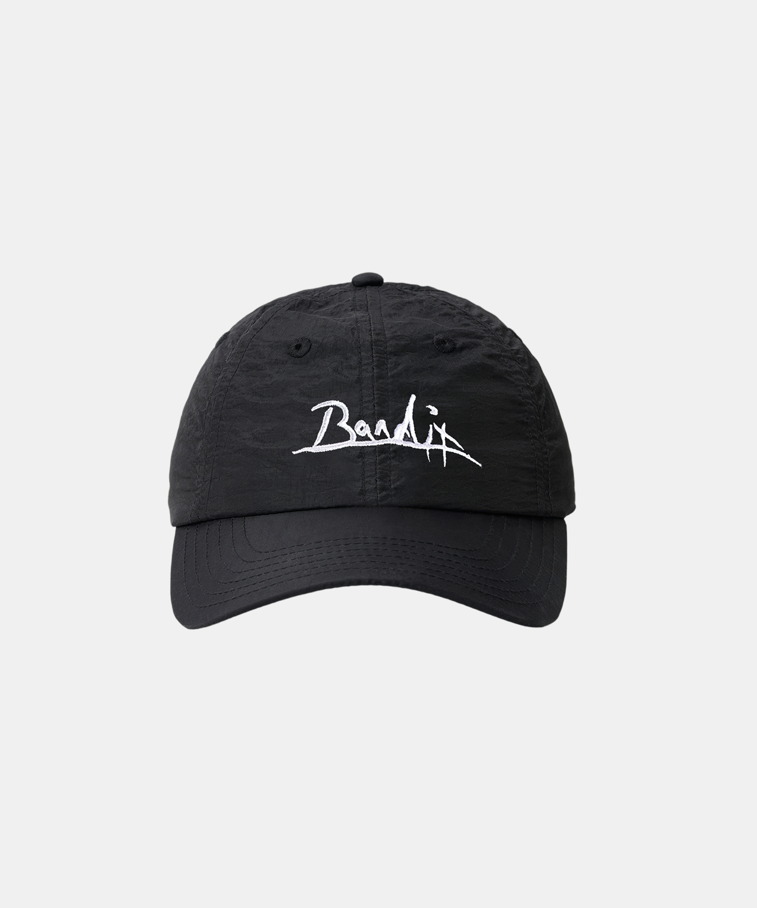 Nylon Signature Bandit Dad Hat - Black