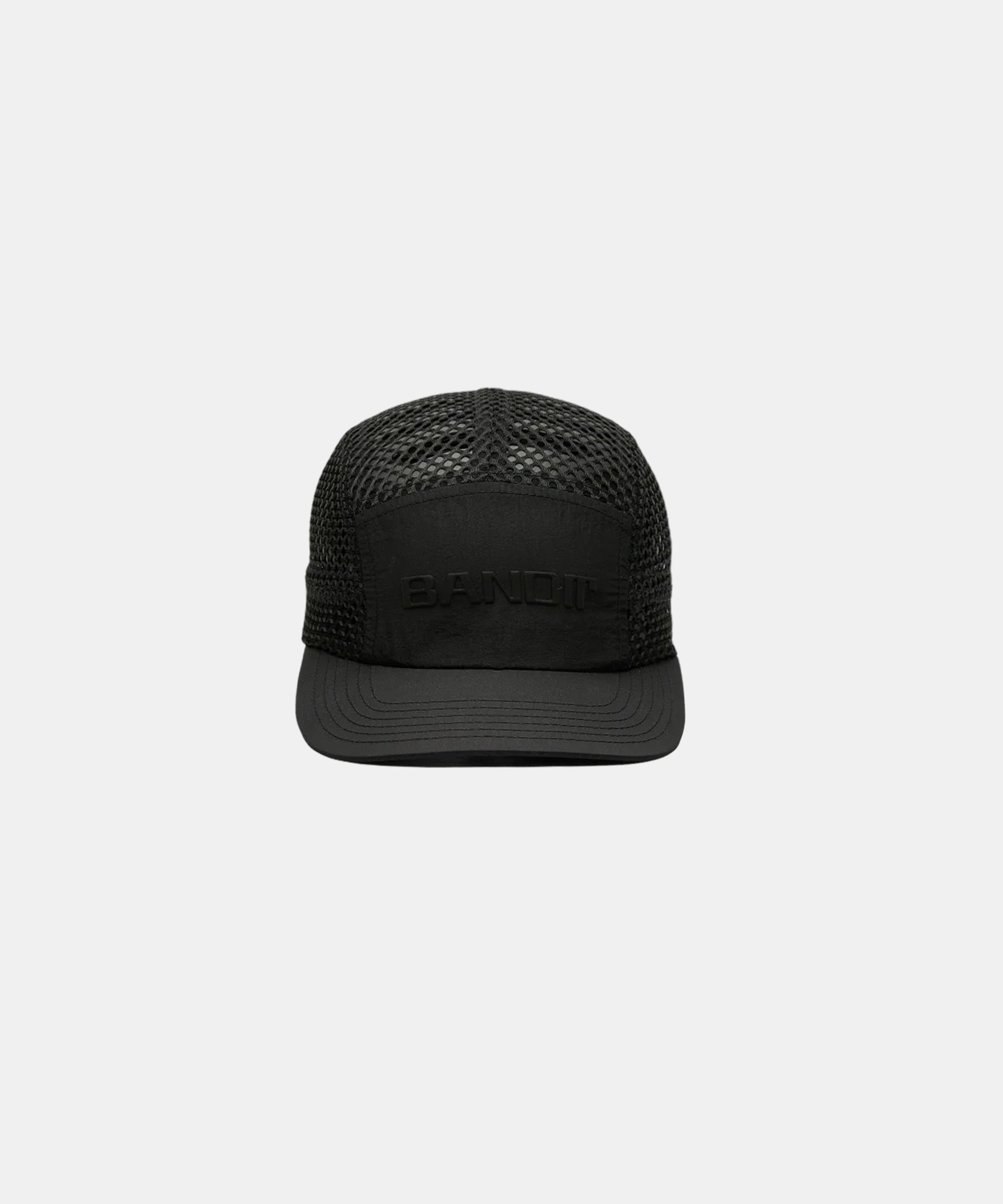 Bandit Open Mesh Run Hat - Black