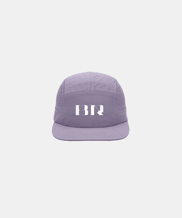 Blocked "BR" Nylon Run Hat - Light Thistle