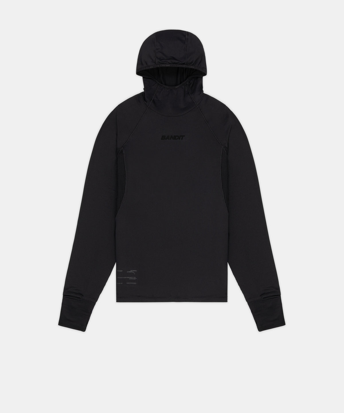 Men's AuraGrid™ Hooded Performance Top - Black