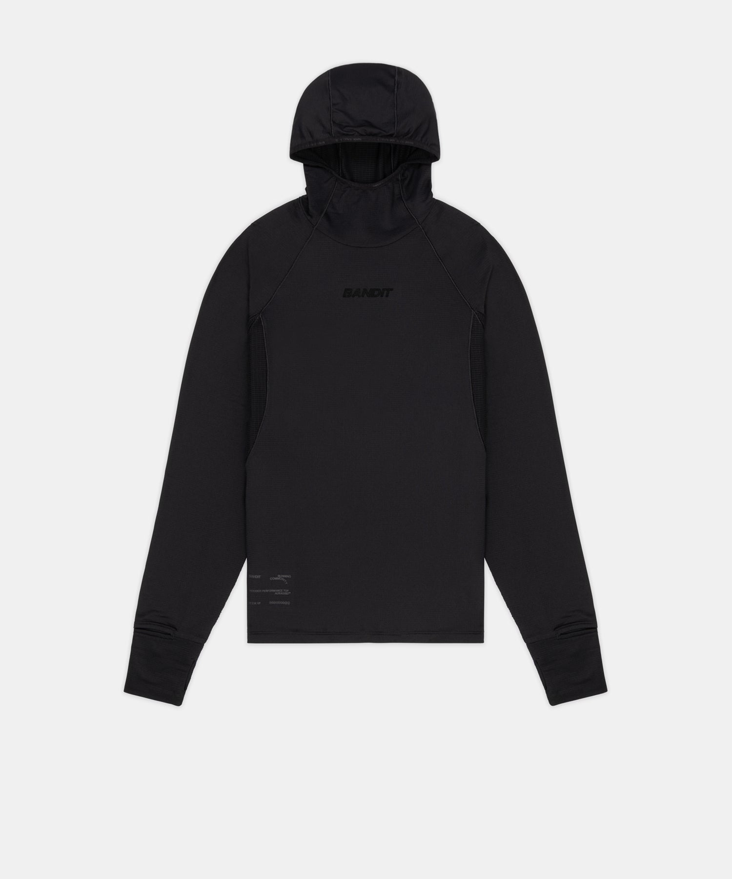 Men's AuraGrid™ Hooded Performance Top - Black