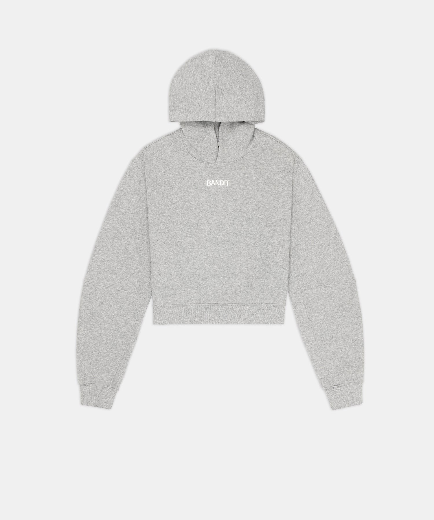 Women's Stitch Logo Cropped Hoodie - Heather Grey