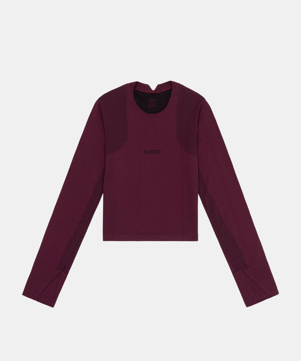 Women's Mercury Seamless™ Long Sleeve Crop - Fig