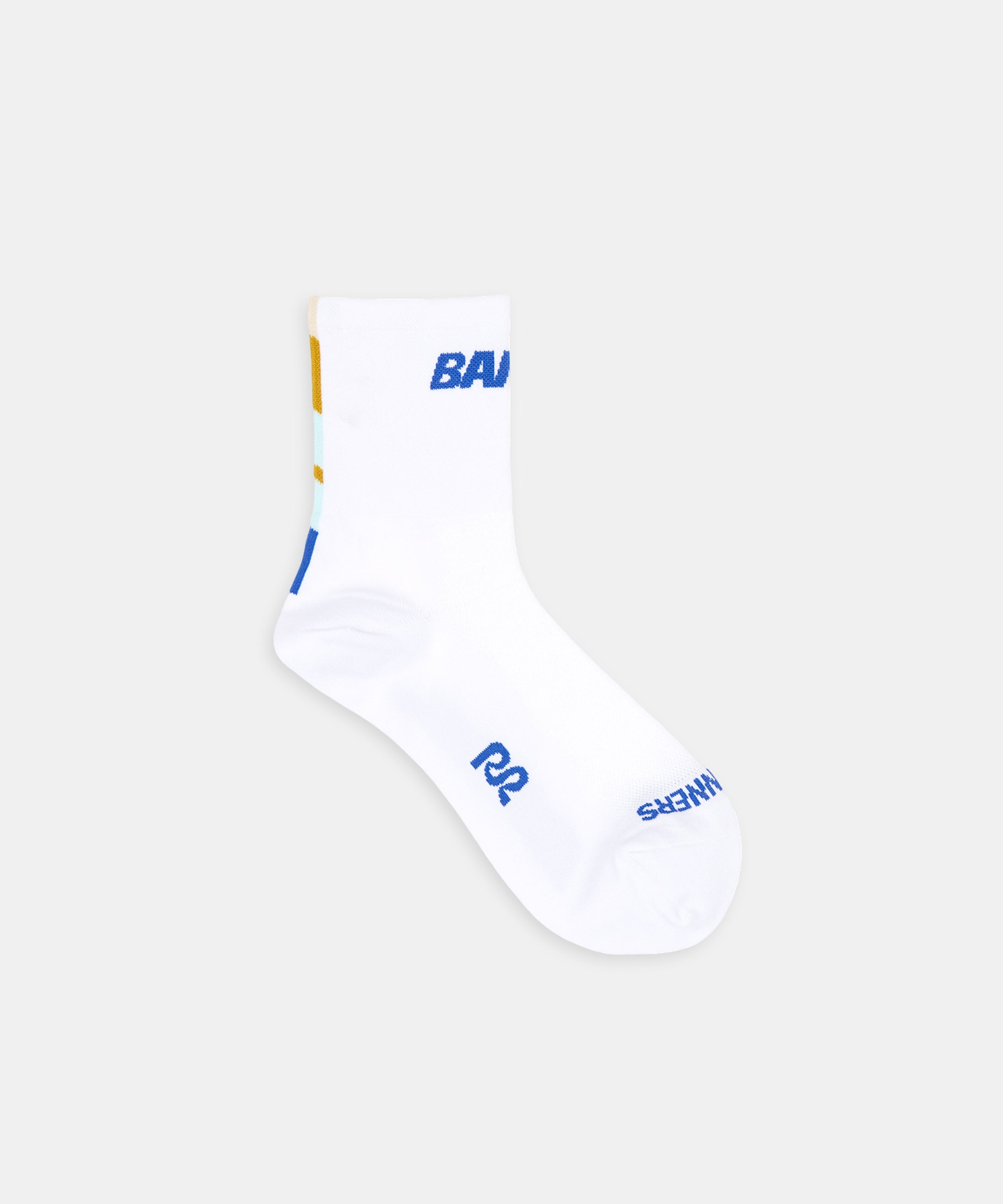 Lite Run™ Socks - White with Deep Peri Blue (2 Pack)