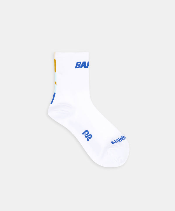 Lite Run™ Socks - White with Deep Peri Blue (2 Pack)