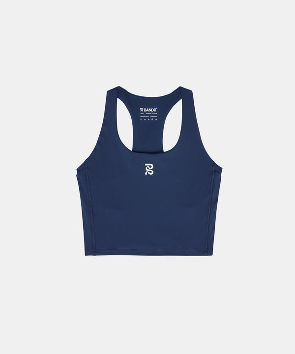 Women's Stamina™ Scoop Neck Race Crop - NY Navy
