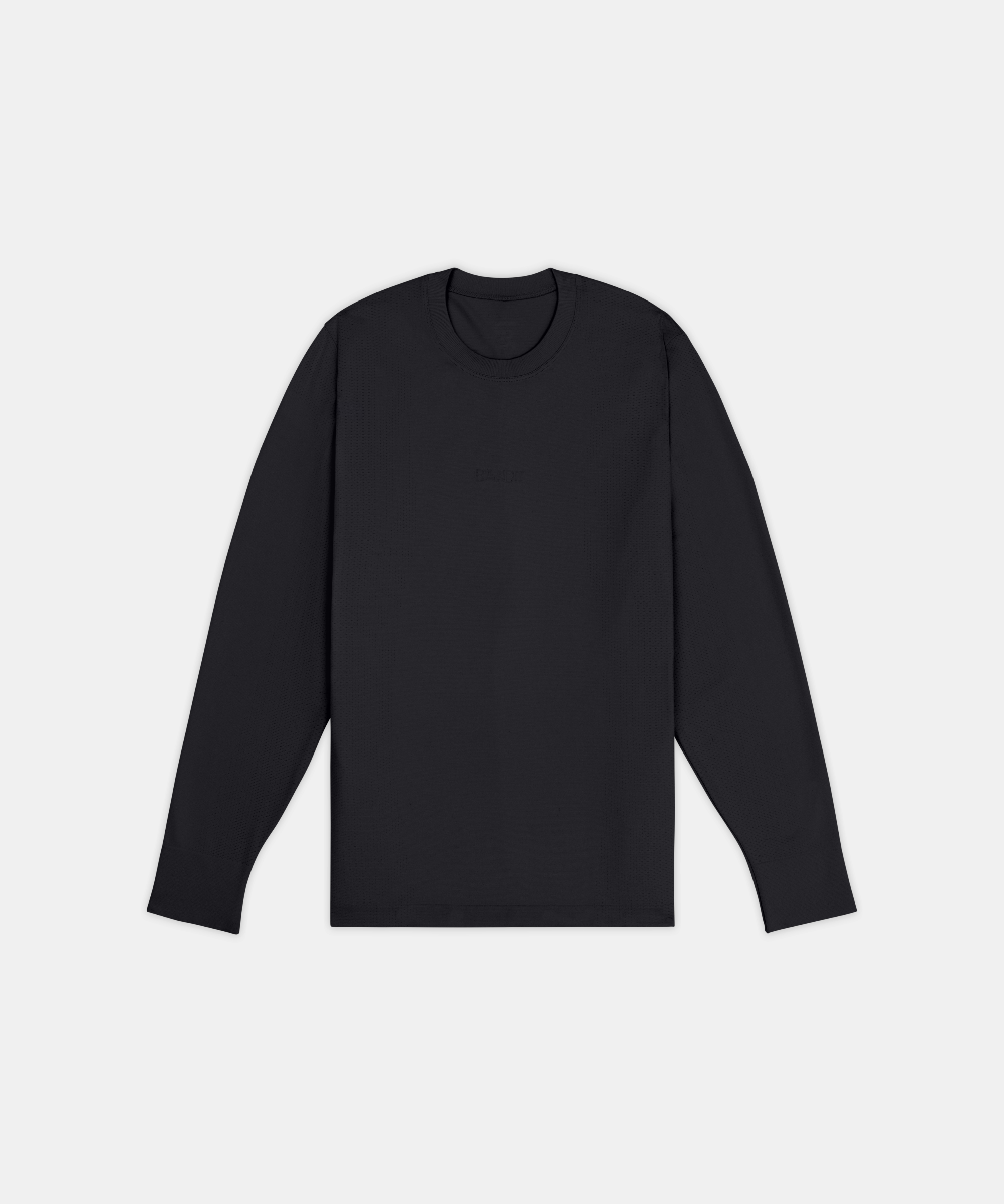 Men's Wool Blend Seamless Long Sleeve - Black