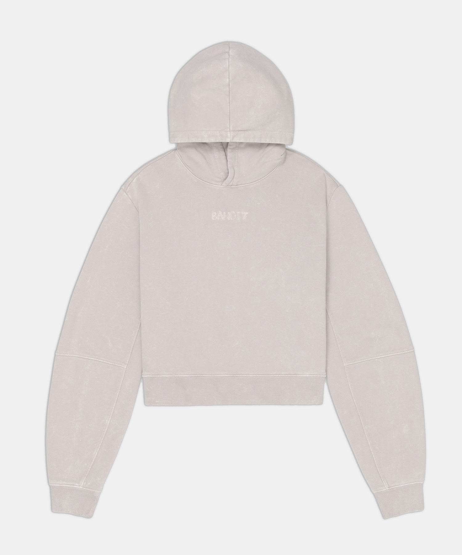 Women's Stitch Logo Cropped Hoodie - Ash