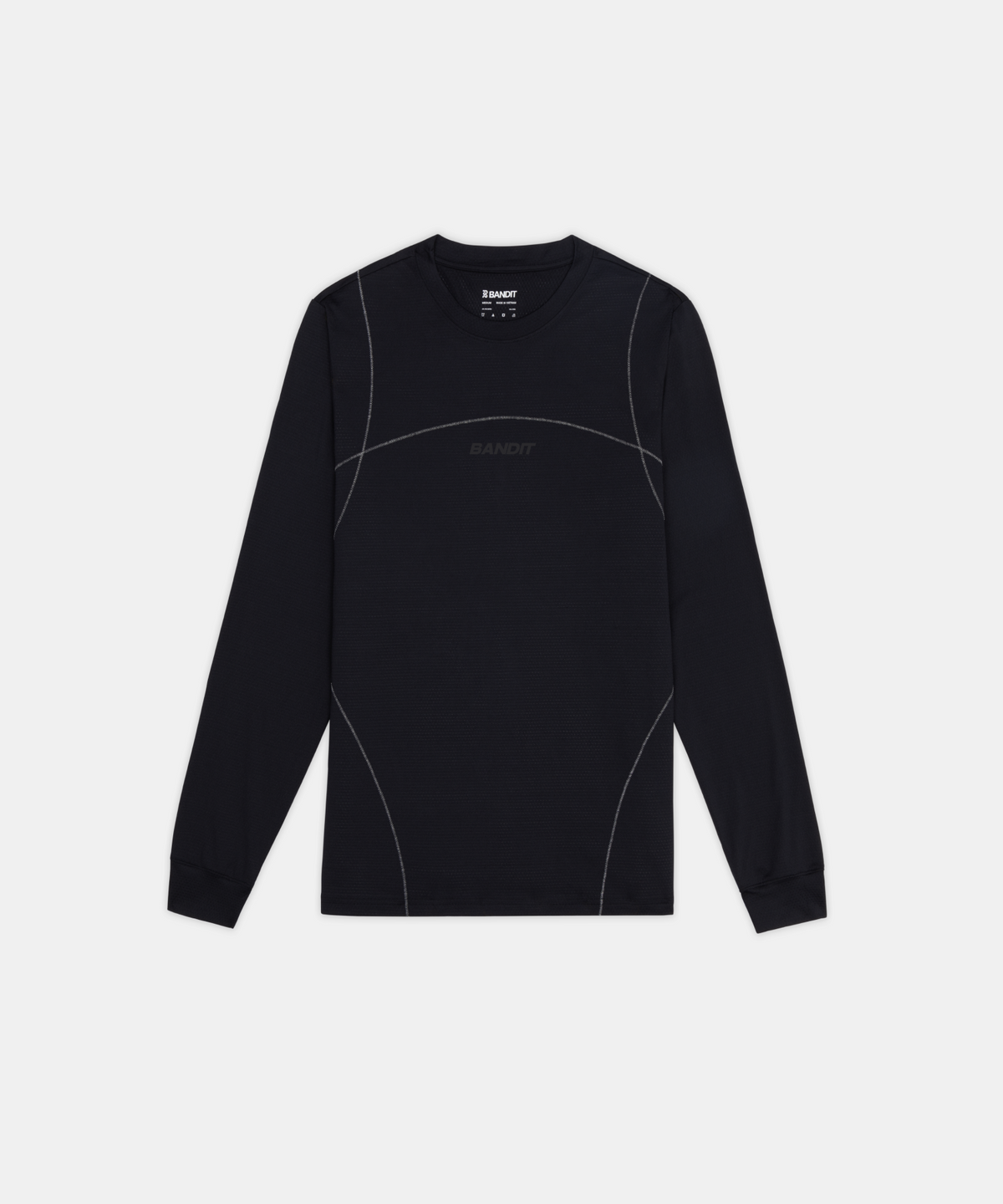Men's Micromesh™ Reflecto Stitch™ Long Sleeve Tee - Black