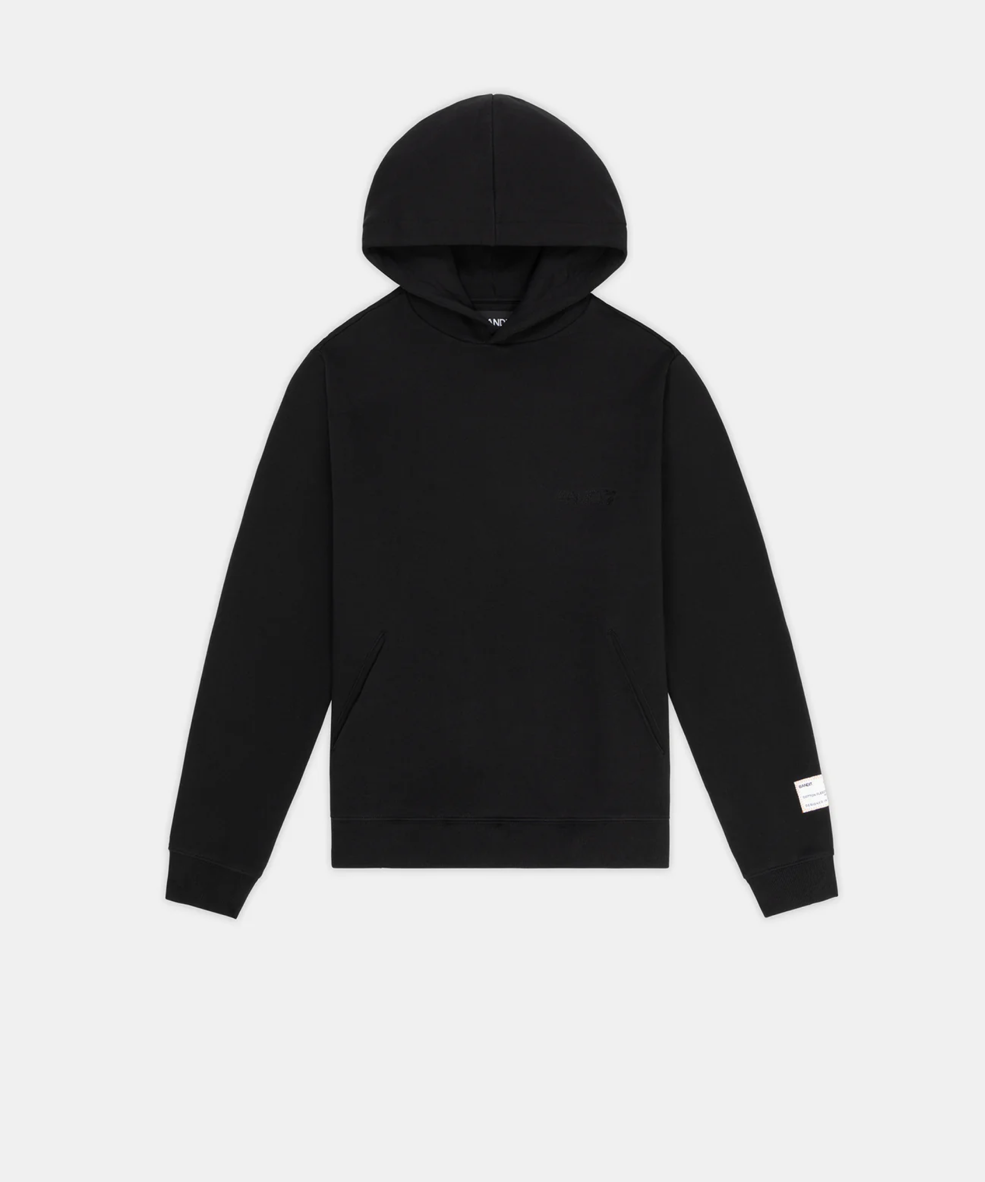 Melted Bandit Embroidered Hoodie - Black