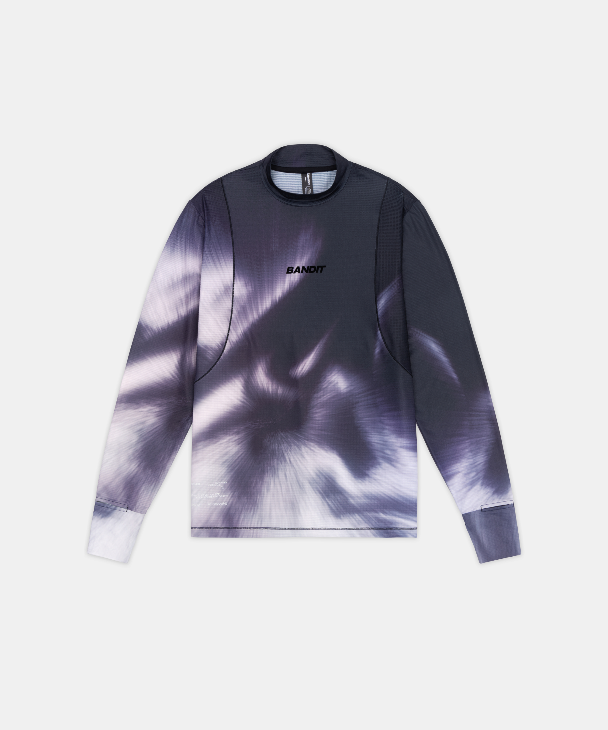 Men's AuraGrid™ Mockneck Long Sleeve - Haze Multi