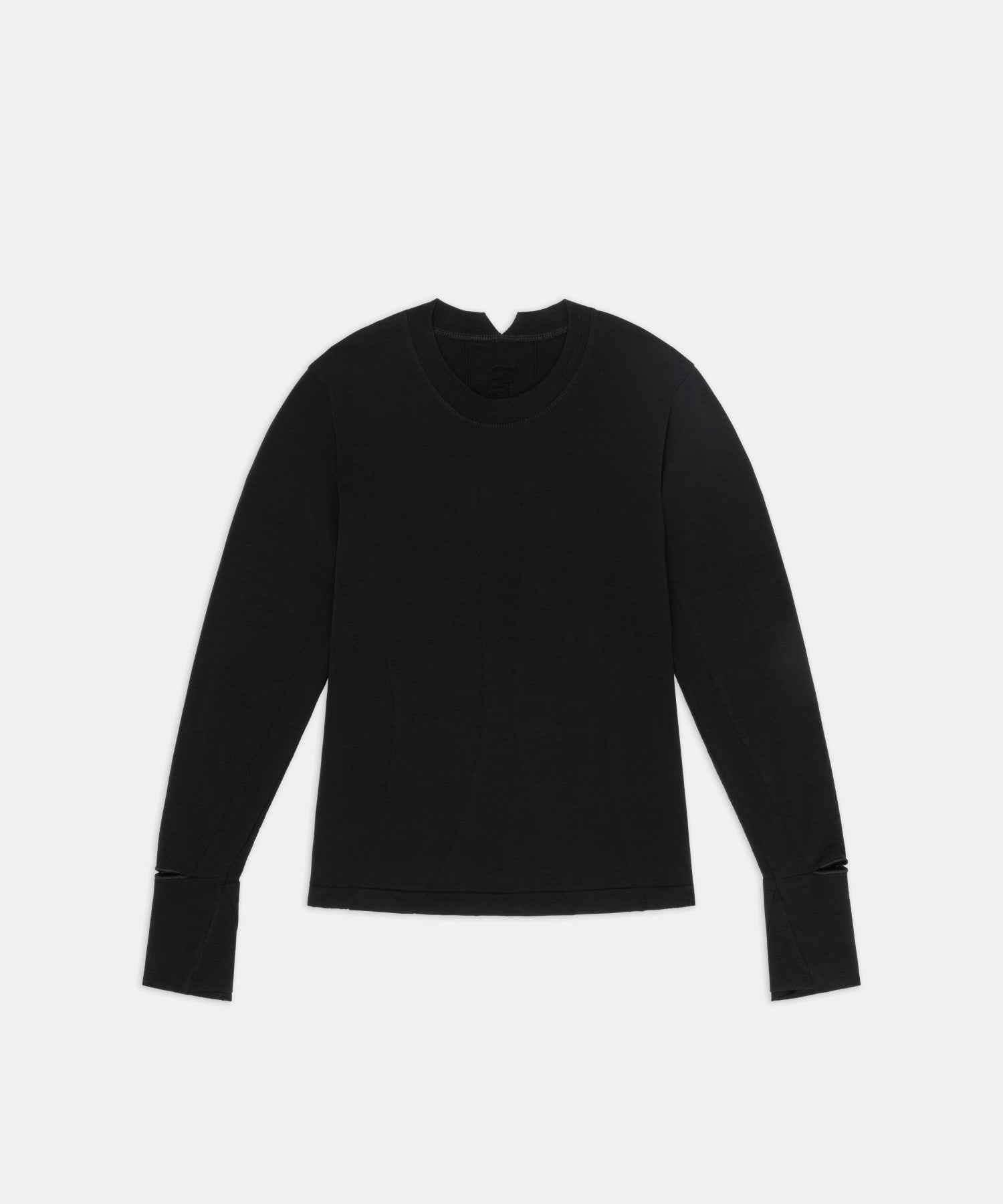 Men's Wool Blend Seamless Long Sleeve - Black