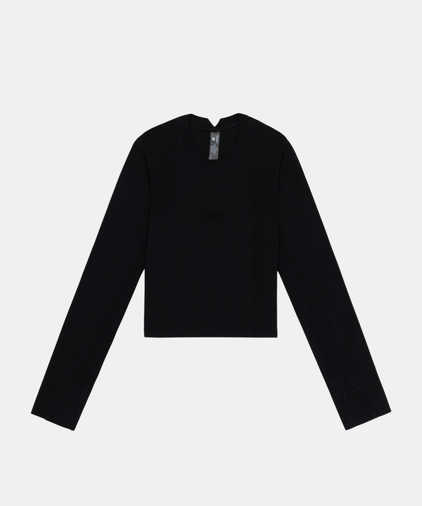 Women's Mercury Seamless™ Long Sleeve Crop - Black