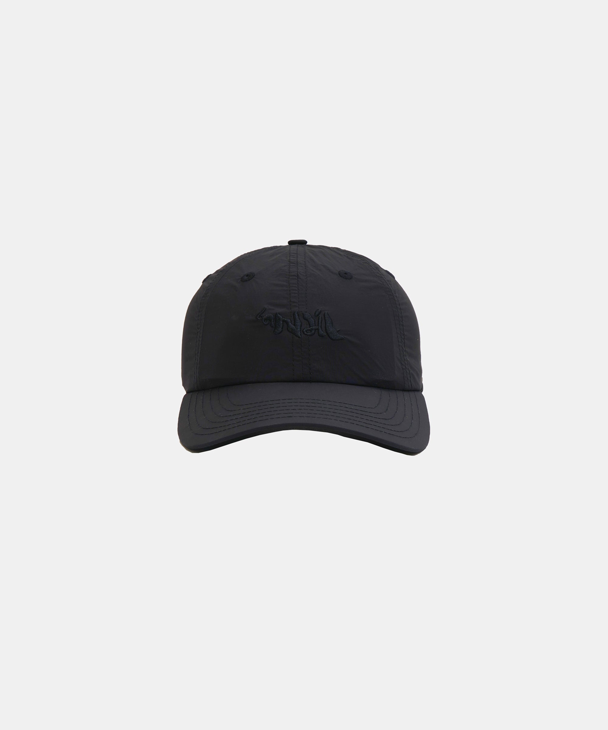 Embroidered Bandit Nylon Dad Hat - Black