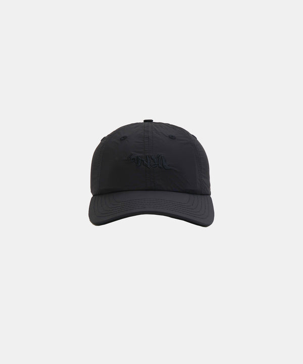 Embroidered Bandit Nylon Dad Hat - Black